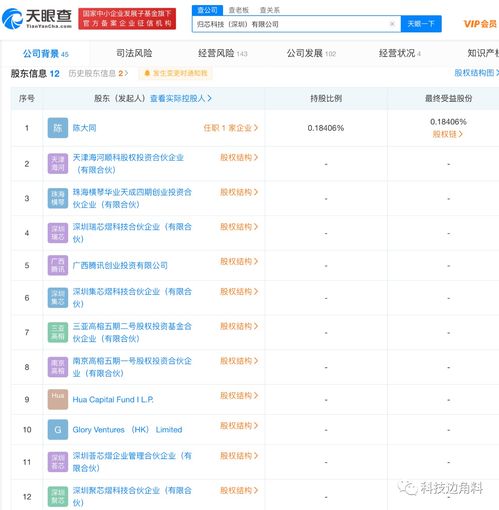 騰訊等資本注入深圳歸芯科技，科技與旅游融合項目策劃咨詢迎來新機遇